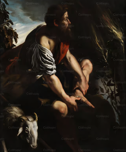 'Moisés ante la zarza ardiente', de Domenico Fetti, muestra a Moisés asombrado ante la zarza ardiente, símbolo de la revelación divina.