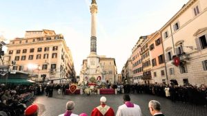 Read more about the article El Papa a la Virgen Inmaculada: Que florezca la esperanza jubilosa